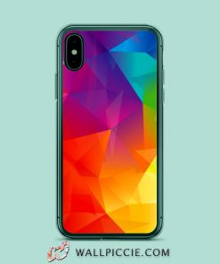 Abstract Geometric Rainbow iPhone Xr Case