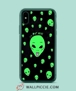 Alien We Out Here iPhone Xr Case