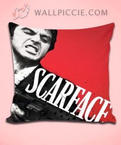 Alpacino Scarface Movie Throw Pillow Cover