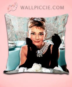 Audrey Hepburn Breakfast At Tiffany Throw Pillow Cover