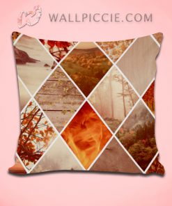 Autumn Diamond Pattern Decorative Pillow Cover