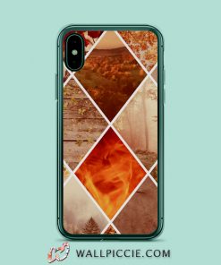 Autumn Diamond Pattern iPhone Xr Case
