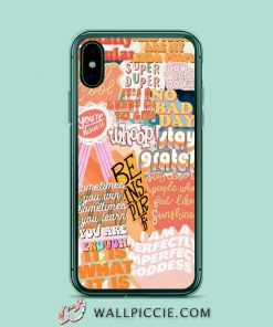 Be Inspired Collage Quote iPhone Xr Case