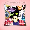 Broadway Musical Collage Throw Pillow Cover