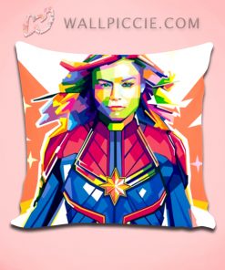 Captain Marvel Pop Art Decorative Pillow Cover