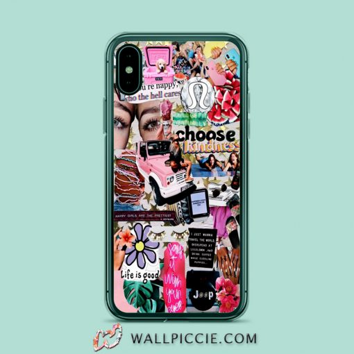 Choose Kindness Life Is Good Collage iPhone Xr Case