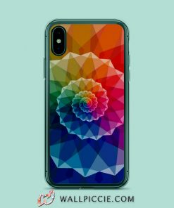 Colourful Spiral Geometric iPhone Xr Case