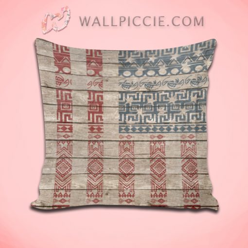 Cool trendy America flag Decorative Throw Pillow Cover