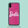 Cute Barbie Pink Glitter iPhone Xr Case