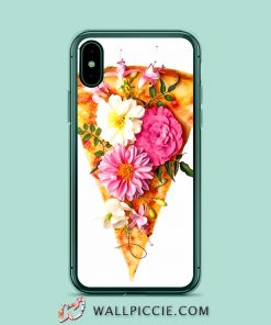 Cute Floral Pizza iPhone Xr Case