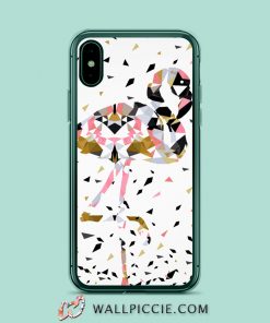 Cute Geometric Flamingo Abstract iPhone Xr Case