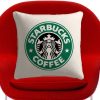 Cute Starbucks Coffee Throw Pillow Case