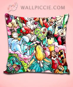 Disney Alice In Wonderland Art Decorative Pillow Cover