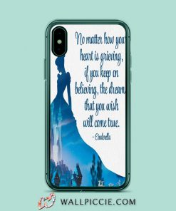 Disney Cinderella Quote iPhone Xr Case