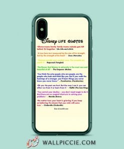 Disney Life Quote iPhone Xr Case