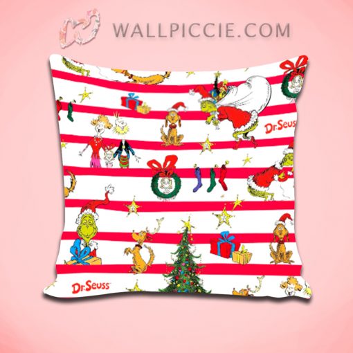 Dr Seuss Christmas Tree Decoration Decorative Pillow Cover