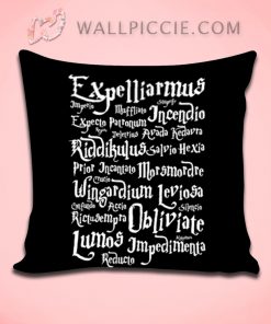 Expelliarmus Harry Potter Quote Decorative Pillow Cover