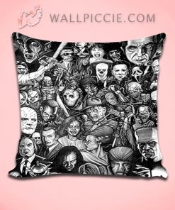 Firday Horror Movie All Character Jason Voorhees Throw Pillow Cover