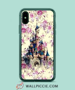 Floral Disney Castle iPhone Xr Case
