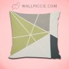Geometric Yellow Grey Decorative Pillow Cover