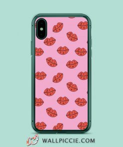 Gilr Power Lips Pattern iPhone Xr Case