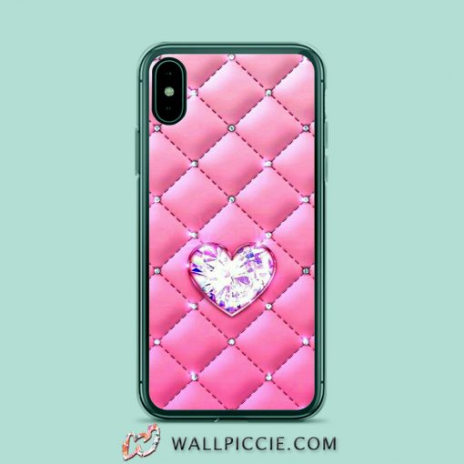 Girly Diamond Leather Bag iPhone Xr Case