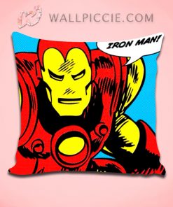 I Am Iron Man Pop Art Decorative Pillow Cover