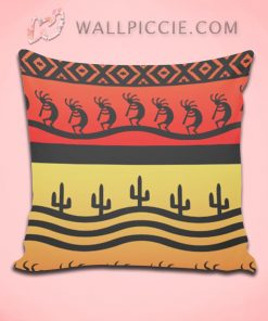 Kokopelli Aztec Tribal Desert Southwestern Decorative Throw Pillow Cover