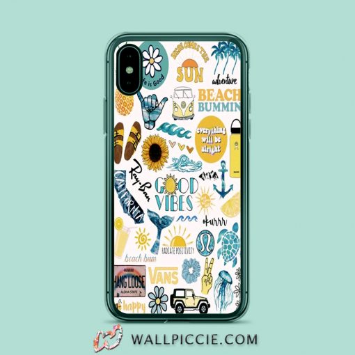 Life Is Good Summer Collage iPhone Xr Case