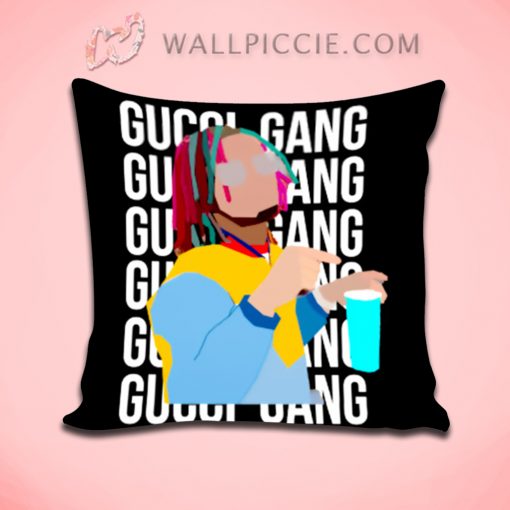 Lil Pump Gucci Gang Throw Pillow Cover