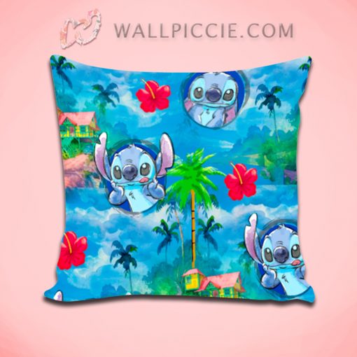 Lilo Stitch Hawaiian Night Decorative Pillow Cover