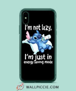 Lilo Stitch Quote Im Not Lazy iPhone Xr Case