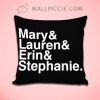 Mary Lauren Wild Horses Members Throw Pillow Cover