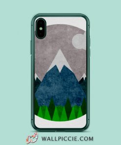 Minimalist Mountain Art iPhone Xr Case