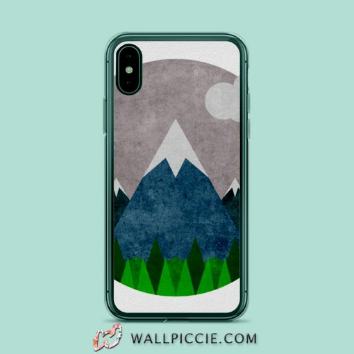 Minimalist Mountain Art iPhone Xr Case