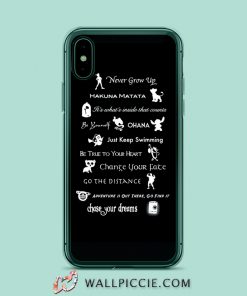 Never Grow Up Hakuna Matata Quote iPhone Xr Case