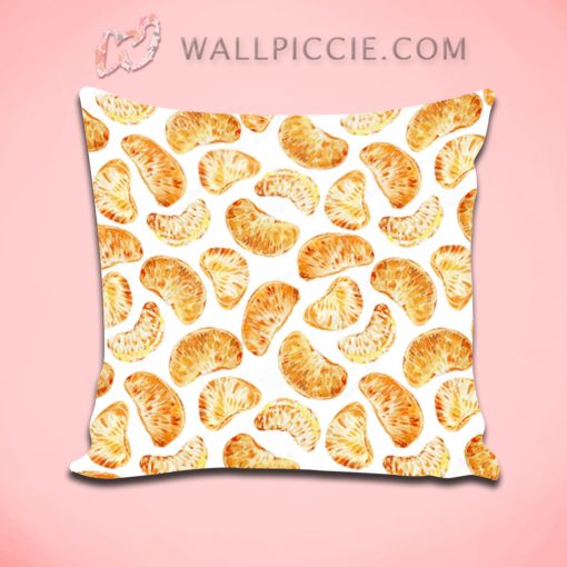 Orange Tropical Pattern Decorative Pillow Cover