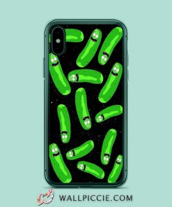 Pickle Rick Morty Pattern iPhone Xr Case