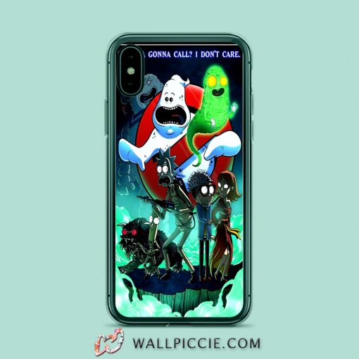 Rick Morty Ghostbuster Parody iPhone Xr Case