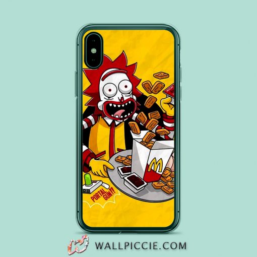 Rick Morty Mc Donald Parody iPhone Xr Case