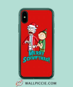 Rick Morty Merry Schwiftmas iPhone Xr Case