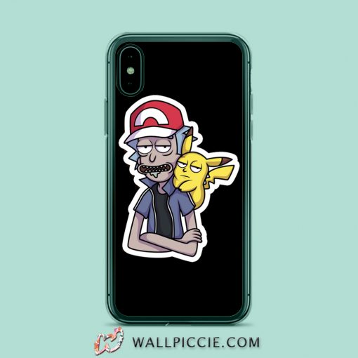 Rick Morty Pokemon Pikachu iPhone Xr Case