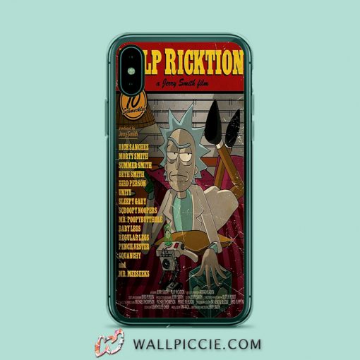 Rick Morty Pulp Fiction iPhone Xr Case