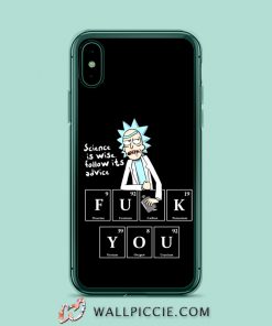 Rick Morty Saying Fuck You iPhone Xr Case