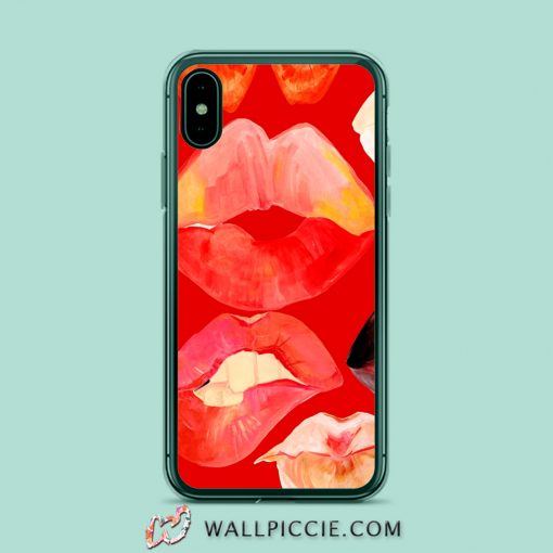 Sexy Lips Girl Collage iPhone Xr Case