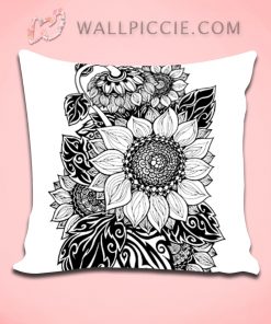 Sunflower Summer Tribal Pattern Decorative Throw Pillow Cover