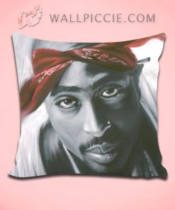 Tupac Shakur Watercolor Throw Pillow Cover