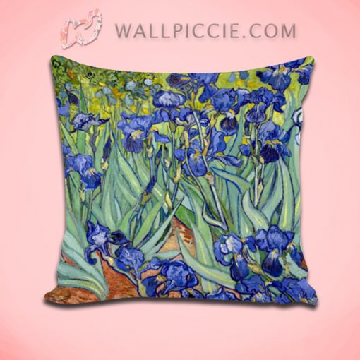 Vintage Floral Fan Art Decorative Pillow Cover