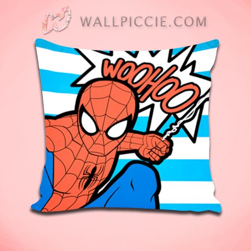 Woohoo Spiderman Pop Art Decorative Pillow Cover
