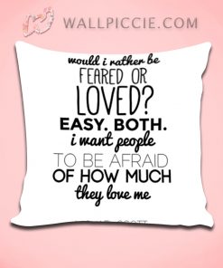Would I Rather Be Michael Scott Quote Decorative Pillow Cover